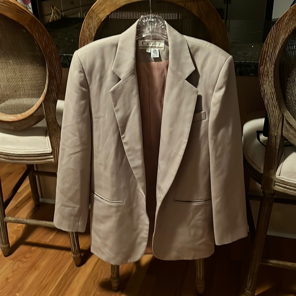 Career essentials beige blazer